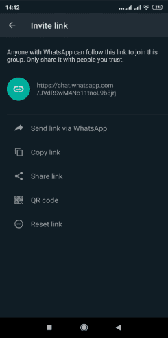 Comment créer et partager votre lien de groupe sur Whatsapp