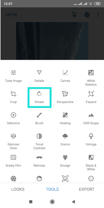 Comment retourner l'image sur Android