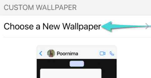 Changer l'arrière-plan de la conversation sur Whatsapp pour iPhone