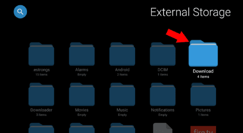 Rechercher des fichiers sur Fire tv après les avoir transférés depuis Android