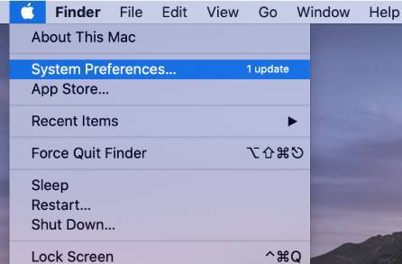 Préférences système sur Mac