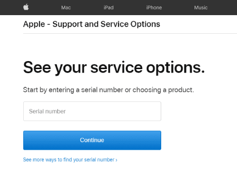 Assistance en ligne Apple