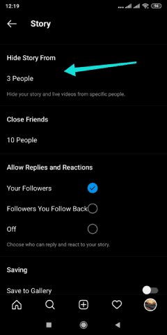 Savoir si quelqu'un m'a caché des Stories Instagram