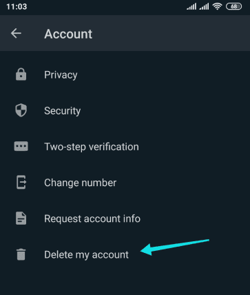 Supprimer WhatsApp sur Android