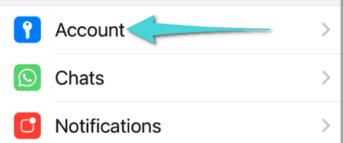 Paramètres du compte Whatsapp sur iPhone