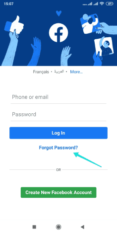Récupérer un compte Facebook
