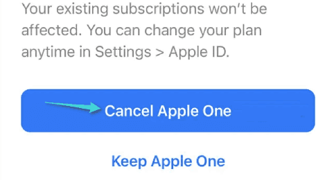 Se désabonner d'Apple One via iPhone et iPad