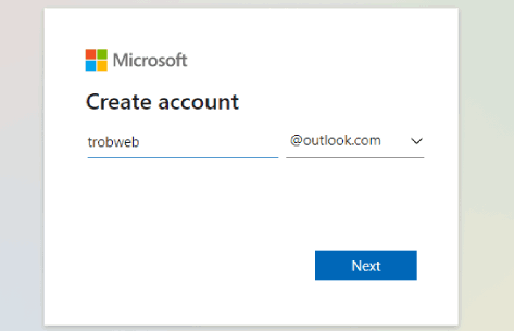 إنشاء بريد إلكتروني Outlook