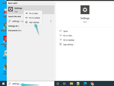 Réinitialiser les options Windows 10