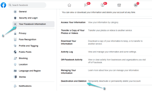 Comment supprimer définitivement un compte Facebook via le Web