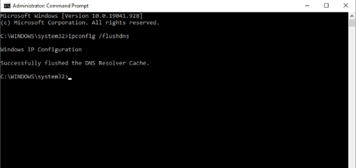 Effacer le cache DNS