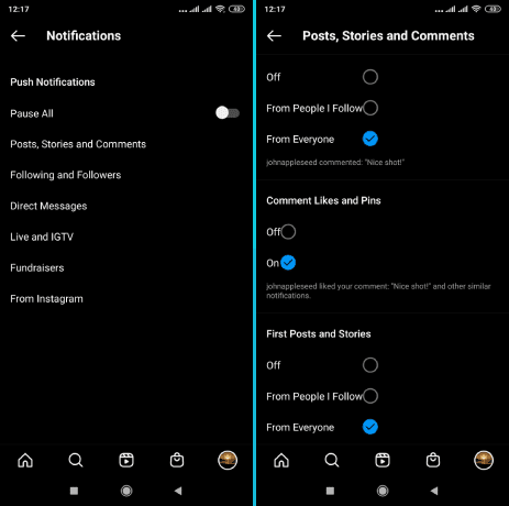 Personnalisez l'apparence des notifications Instagram