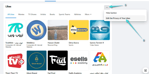 La confidentialité des pages que vous avez aimées sur Facebook