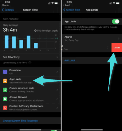 Désactiver les restrictions des applications YouTube sur iPhone