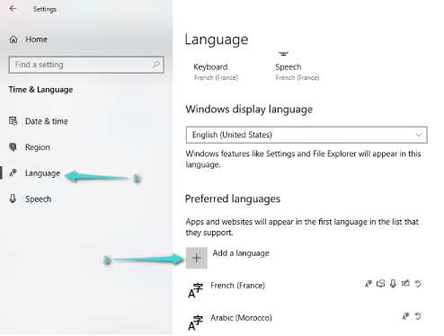 Arabisation Windows 10