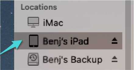 Mise à jour du système iPad via Finder