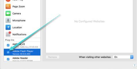 Activer Flash dans Safari