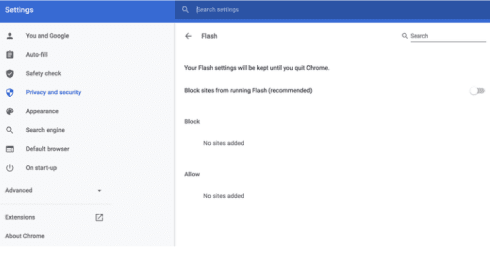 Activer Flash dans Google Chrome sur Mac