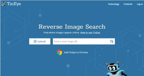 Rechercher une image via Tineye
