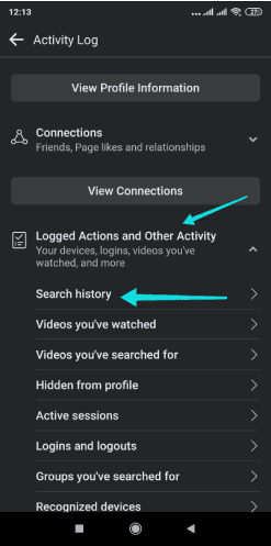 Enregistrez vos recherches sur Facebook