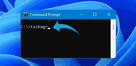 Utilisez l'invite de commande pour ouvrir Task Manager