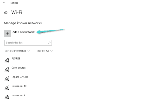 Connectez-vous à un réseau Wi-Fi caché sur Windows 10
