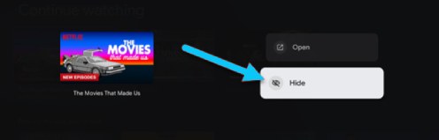 إخفاء الأفلام والبرامج من قسم Continue Watching على Google TV 