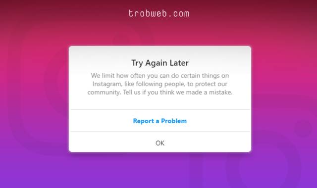 Résoudre le problème Try Again Later Sur Instagram