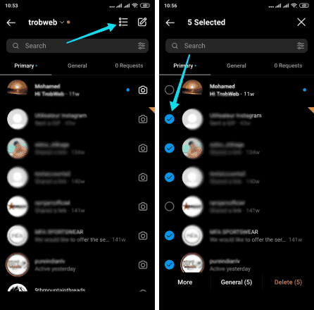 Supprimer tous les messages Instagram à la fois