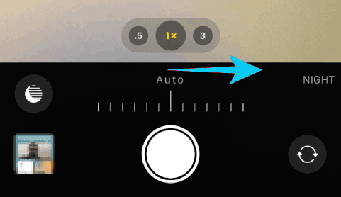 Désactiver le mode nuit sur l'appareil photo de l'iPhone