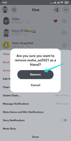 Comment supprimer un ami de Snapchat