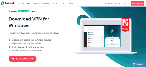 Télécharger Surfshark VPN sur ordinateur