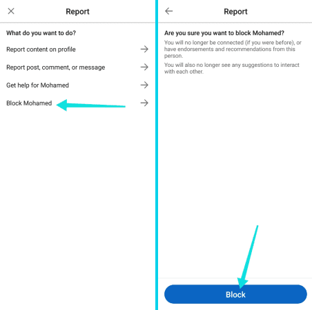 Comment bloquer quelqu'un sur LinkedIn