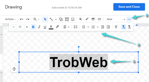 إنشاء العلامة المائية على Google Docs