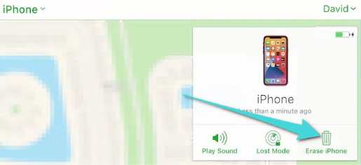 Effacer les données de l'iPhone via iCloud