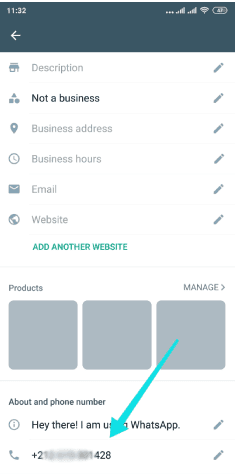 Trouver mon numéro Whatsapp