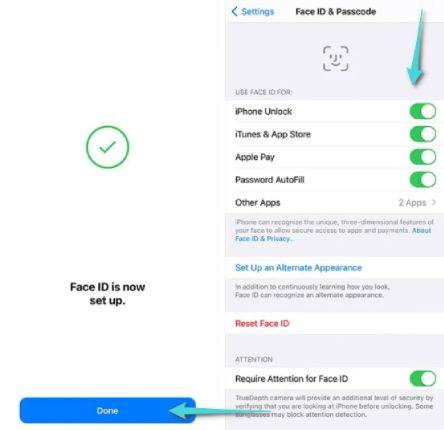 Configuration de Face ID sur l'iPhone