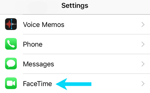 Paramètres FaceTime Sur l'iPhone