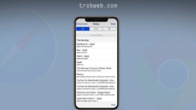 مسح سجلّ البحث في الايفون