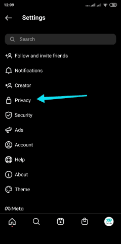 La confidentialité de votre compte Instagram