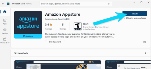 Installer Amazon Appstore sur ordinateur