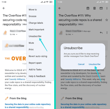 Se désabonner des e-mails à Gmail
