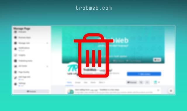 Supprimer une page Facebook
