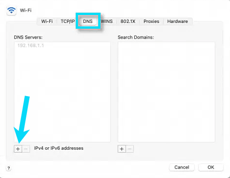 تغيير خادم DNS على Mac