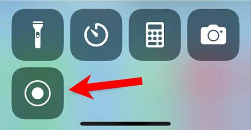 Enregistrement d'écran sur iPhone 13