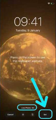 Définir la vidéo comme fond d'écran pour iPhone