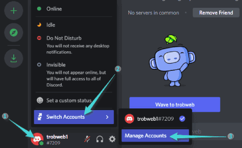 Ajouter un deuxième compte sur Discord