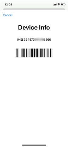 Détecter un numéro IMEI Dans jePhone