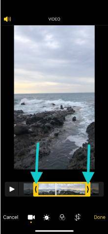 comment couper une vidéo sur iphone