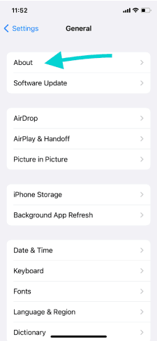 Informations sur l'iPhone